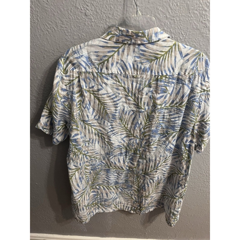 Club Room Luxury Linen Shirt Mens Size Large Hawaiian - Picture 4 of 9